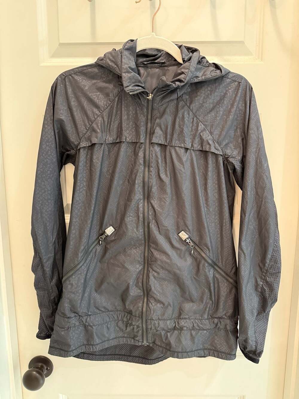 Lululemon Miss Misty Jacket Black Snake Embossed Windbreaker
